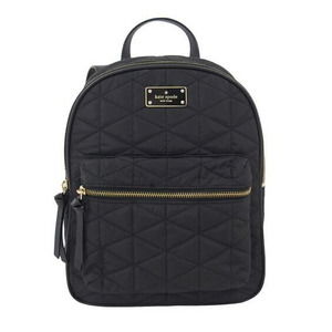 Kate Spade Nylon Quilted Backpack Black